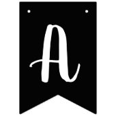 Moderne Zwart & Wit Wassen Droge Vouw Wasseruimte Vlaggetjes (Derde vlag)