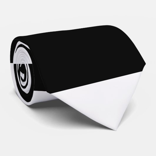 Moderne zwart-witcombinatie stropdas (Opgerold)