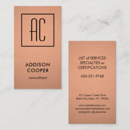 Moderne zwart-witkoper voor Folie en zwart-wit Visitekaartje