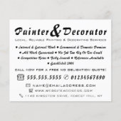 Moderne zwart-witschilder en decorator flyer (Voorkant)