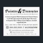 Moderne zwart-witschilder en decorator flyer<br><div class="desc">Moderne zwarte en witte schilder en decorator Adverteren brochure met de Visitekaartje winkel.</div>