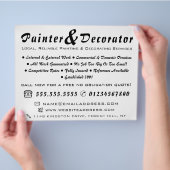 Moderne zwart-witschilder en decorator flyer (Hand)