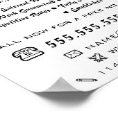 Moderne zwart-witschilder en decorator poster (Hoek)