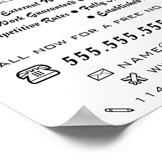 Moderne zwart-witschilder en decorator poster (Hoek)