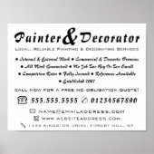 Moderne zwart-witschilder en decorator poster (Voorkant)