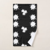 Moderne zwart-witschilderplaat bad handdoek (Handdoek)