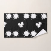 Moderne zwart-witschilderplaat bad handdoek (Handdoek)