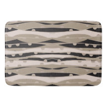 Moderne zwart-witte badkamer vloerkleed badmat