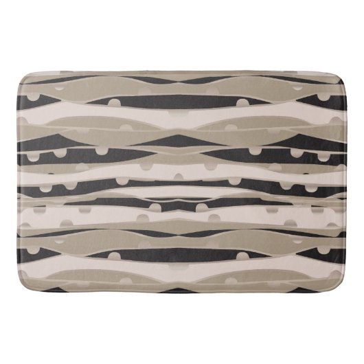 Moderne zwart-witte badkamer vloerkleed badmat (Voorkant)