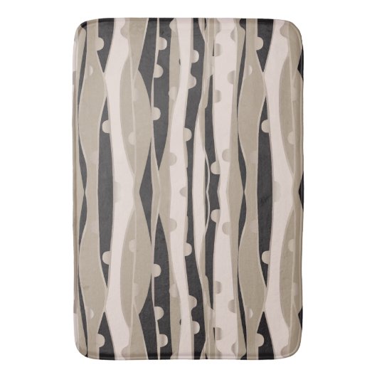 Moderne zwart-witte badkamer vloerkleed badmat (Voorkant Verticaal)