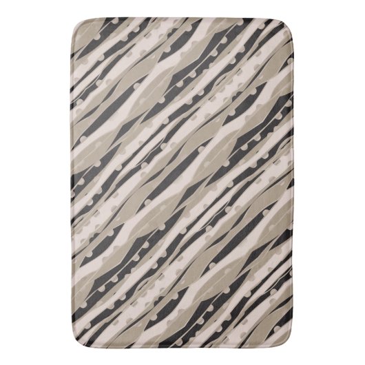 Moderne zwart-witte badkamer vloerkleed badmat (Voorkant Verticaal)