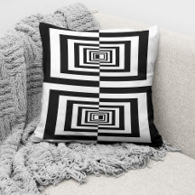 Moderne Zwart Witte Minimalistische Geometrische
