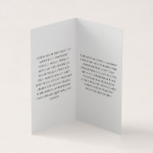 Moderne zwart-witte oorbel achtergrond visitekaartje (Binnen)