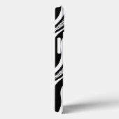 Moderne zwart witte piano Wavy Case-Mate iPhone Case (Achterkant / Rechts)