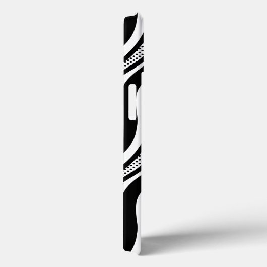 Moderne zwart witte piano Wavy Case-Mate iPhone Case (Achterkant / Rechts)