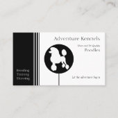 Moderne zwart-witte poel Silhouette Visitekaartje (Voorkant)