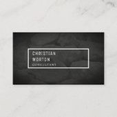 Moderne zwart witte stenen constructie visitekaartje (Voorkant)