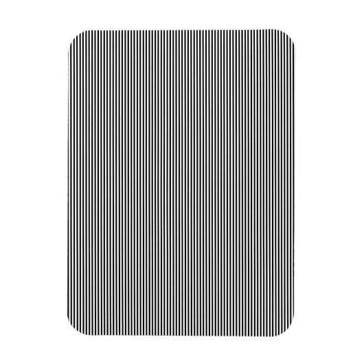Moderne Zwart Witte Streep Magneet Decor (Verticaal)