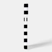 Moderne zwart-witte strepen gouden hart naam Case-Mate iPhone case (Achterkant / Rechts)