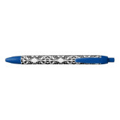 MODERNE ZWART-WITTE TEGEL ZWARTE INKT PEN (Achterkant)
