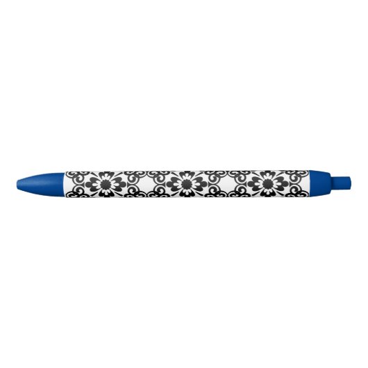 MODERNE ZWART-WITTE TEGEL ZWARTE INKT PEN (Voorkant)