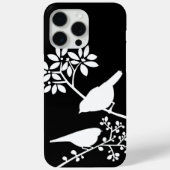 Moderne zwart-witte vogels Case-Mate iPhone case (Achterkant)