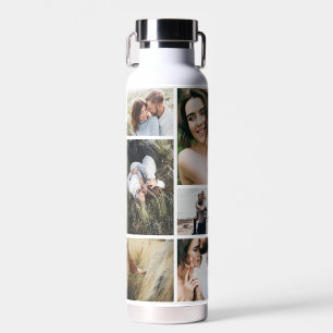 Moderne zwarte 10 foto, op maat gemaakt, elegant e waterfles