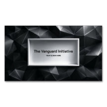 Moderne Zwarte 3D Veelhoekige Kristal Facet Minima