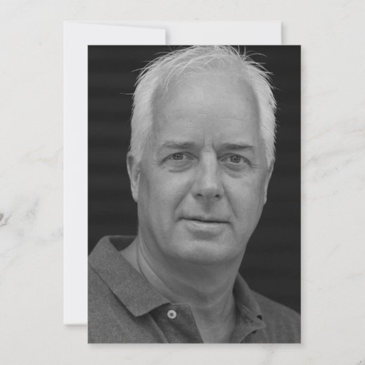 Moderne zwarte 60e verjaardag foto kaart (Achterkant)