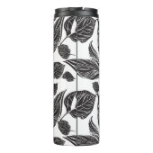 Moderne, zwarte, aangepaste foto aangepast thermosbeker (Achterkant)