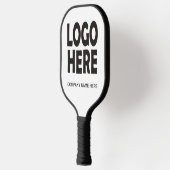 Moderne, zwarte, aangepaste logo pickleball paddle (Links)