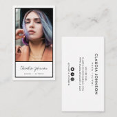 Moderne zwarte acteur model zanger danser foto visitekaartje (Voorkant / Achterkant)