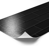 Moderne zwarte afstudeerfeest signing gast foto afdruk (Hoek)