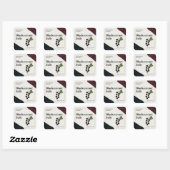 Moderne Zwarte Bes Gelei Label Sticker (Vel)