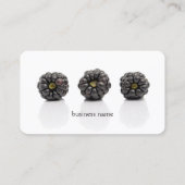 Moderne zwarte bessen, gezondheidsstrook visitekaartje (Achterkant)