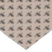 Moderne zwarte-bijenpatroon korte tafelloper (Hoek)