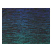 Moderne Zwarte Blauwe Teal Donkere Abstracte Textu Tafelkleed (Voorkant (Horizontaal))