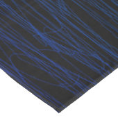 Moderne Zwarte Blauwe Teal Donkere Abstracte Textu Tafelkleed (Gekanteld)