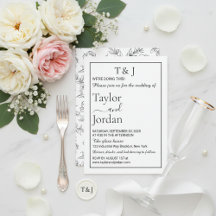 Moderne Zwarte Bloemrijke Sombere Minimalistische