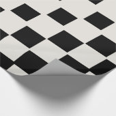 Moderne zwarte blokken cadeaupapier (Hoek)