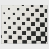 Moderne zwarte blokken cadeaupapier (Vlak)