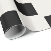 Moderne zwarte blokken cadeaupapier (Rol Hoek)