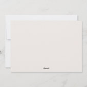 Moderne Zwarte Boog Getrouwd & Vrolijk Verticale F Feestdagenkaart (Achterkant)