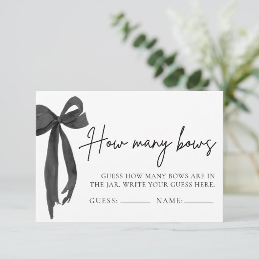 Moderne zwarte boog raad eens hoeveel bogen douche kaart (Staand voorkant)