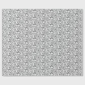 Moderne, zwarte borstelpatroon cadeaupapier (Vlak)