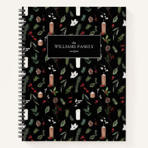 Moderne zwarte botanische kerstrecepten