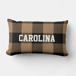 moderne zwarte bruine buffel kussen