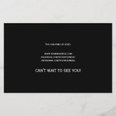 Moderne, zwarte business Re-Opening Promotional Fl Flyer (Achterkant)