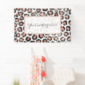 Moderne zwarte Chic-Roos Gold Foil Leopard-printer Spandoek (Insitu)