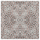 Moderne zwarte Chic-Roos Gold Foil Leopard-printer Stof (Swatch)